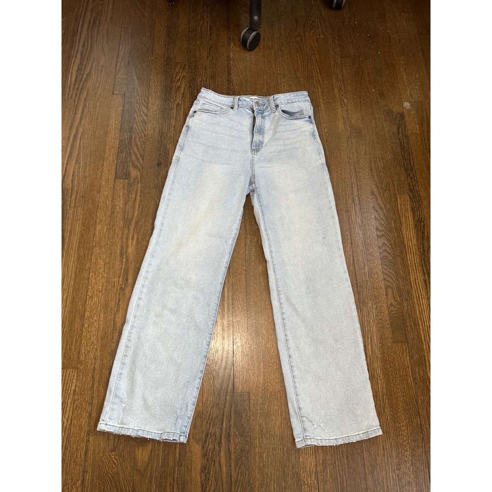 JBD Just Black Denim Women Light Wash High Rise Wide Leg‎ Jeans DP-554 Size 30